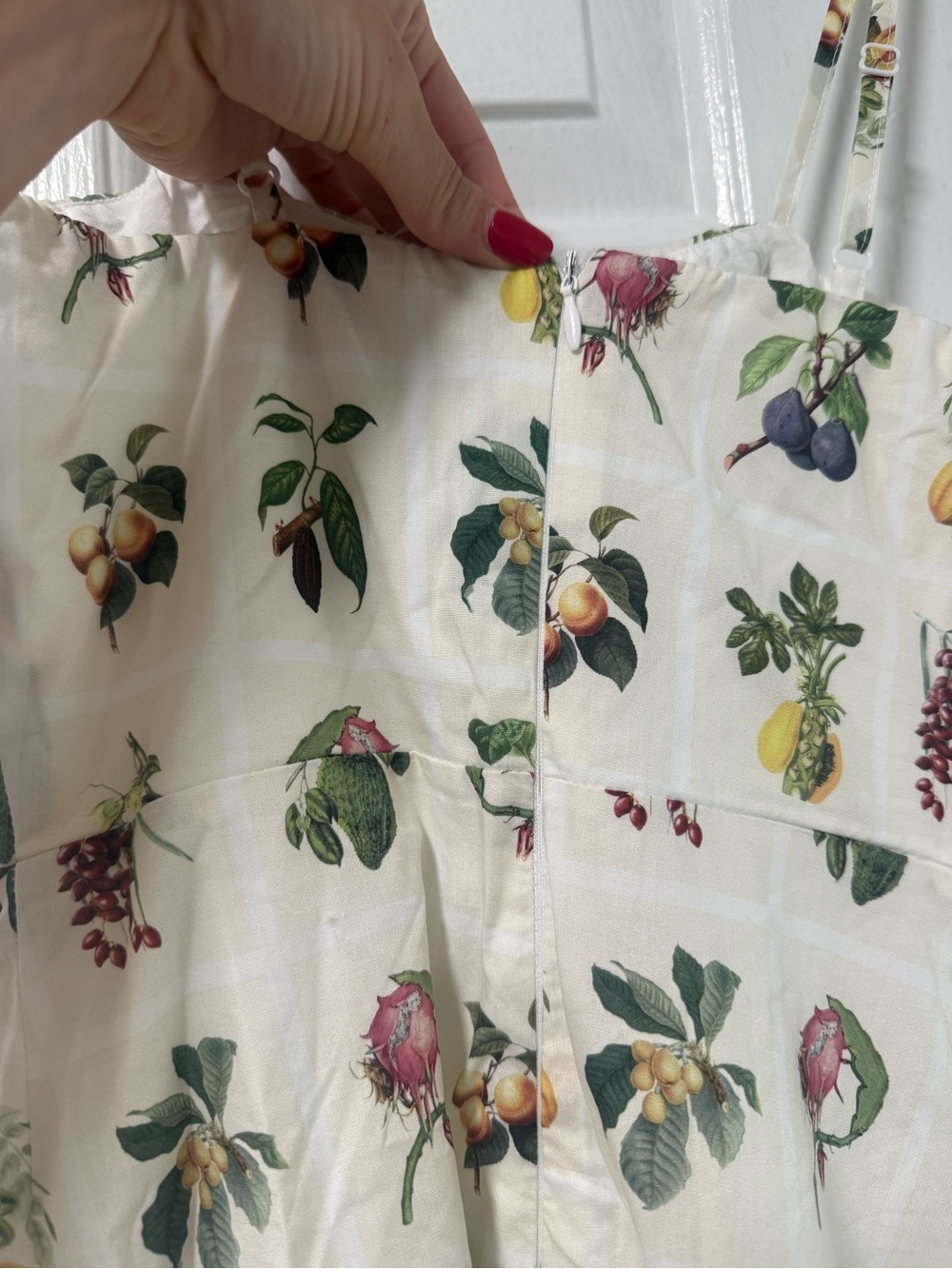 NWT Petal and Pup Cream Floral Tiered Maxi Dress with Spaghetti Straps - Picture 10 of 10